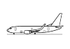 Boeing 737-700 - side view
